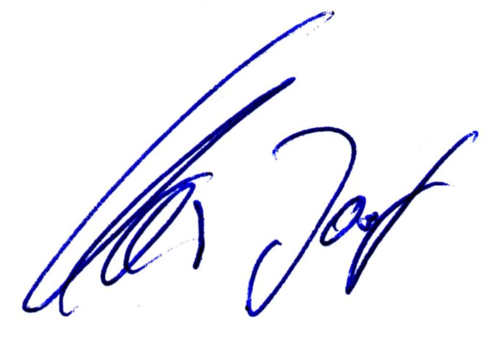 Unterschrift Josef Karmann