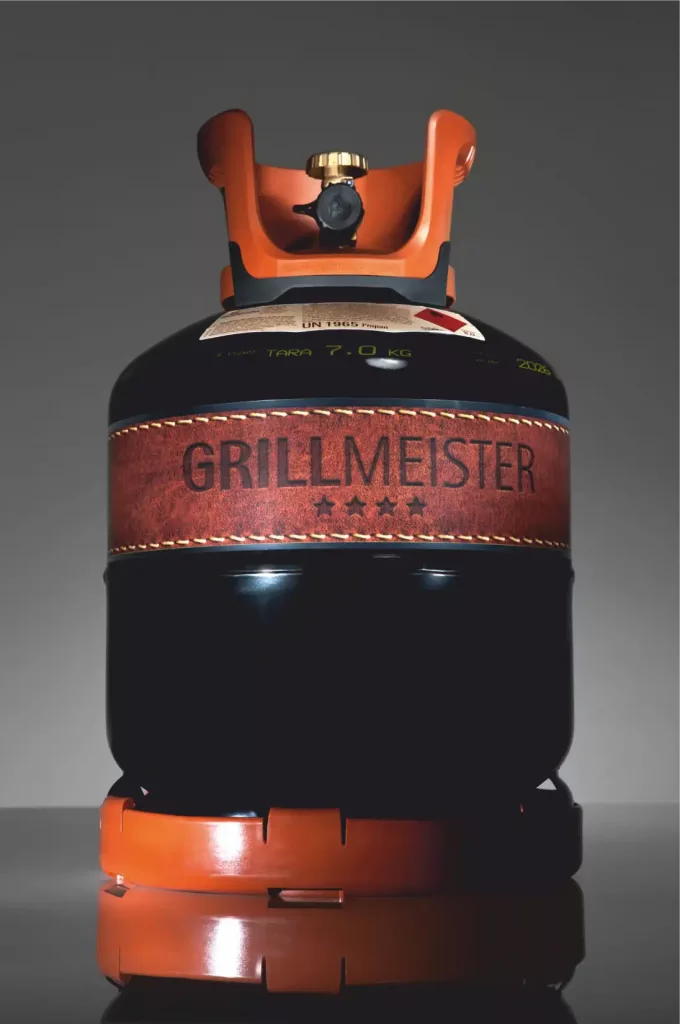 Grillmeister-Gasgrillflasche