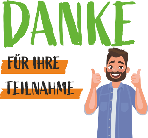 Lächelnder Mann bedankt sich für Teilnahme