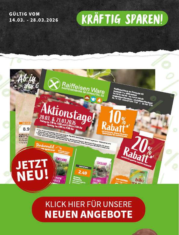 Rabattangebote im März bei Raiffeisen Ware